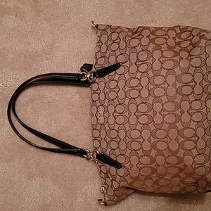 Coach Signature Jacquard Kelsey Satchel